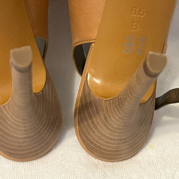 Coach Women’s Lanora Soft Grain Leather Open Toe Slingback Ginger  6.5M - Picture 8 of 14